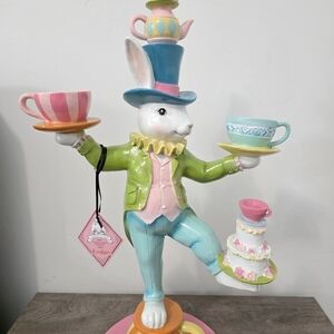Tophat & Tail Juggling Easter Bunny Large Figurine Balancing Easter Bunny 2026